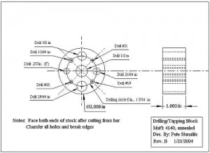 Free plans: Tapping/drilling block – MachinistBlog.com